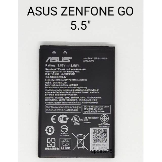 Baterai original Asus Zenfone GO 5.5&quot; ZB551KL  X013DB X013D baterai B11P1510