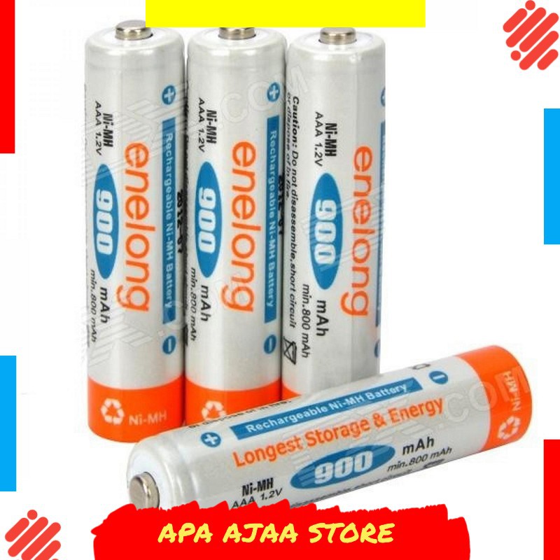 Best Seller ! Enelong Baterai Cas Ni-Mh AAA 900mAh 4PCS - HR03 / MN2400