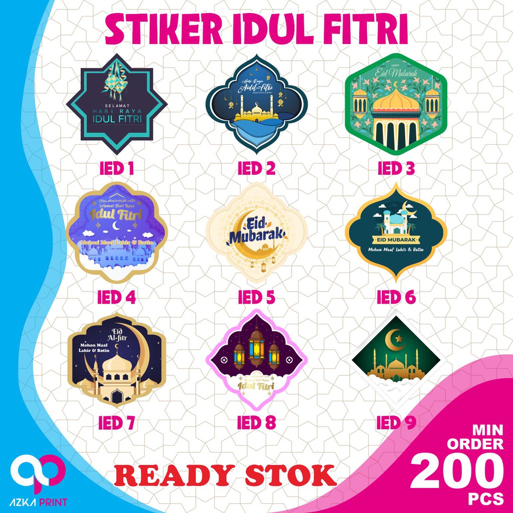 

[CROMO] STICKER IDUL FITRI - STIKER LEBARAN - STIKER LABEL IDUL FITRI