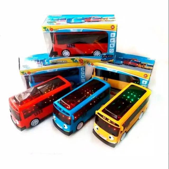 Mainan bus tayo lampu