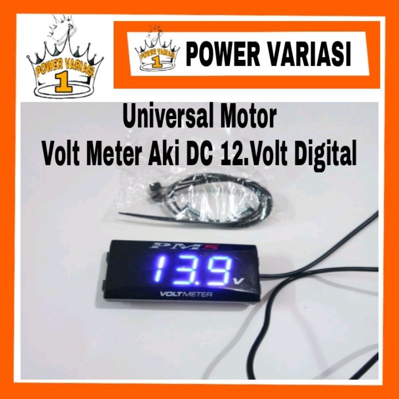 VOLT METER AKI/VOLT METER UKUR AKI/VOLT METER UKUR UNIVERSAL MOTOR
