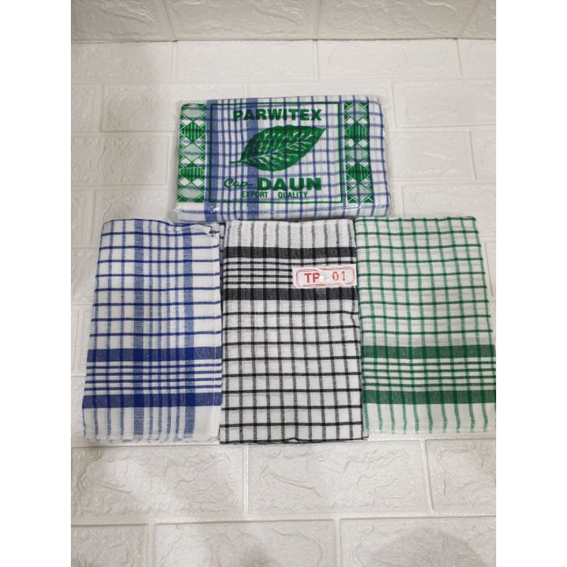 1Set 3pcs Kain Lap Kotak Topo Lap Dapur Murah Meriah