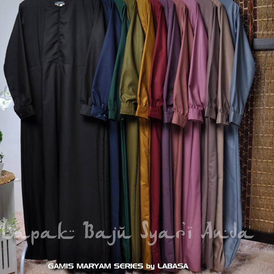 Gamis Toyobo Polos Basic Maryam Series - LABASA ORI | Bisa