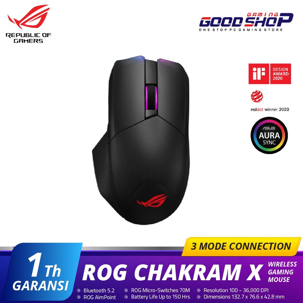 ASUS ROG Chakram X Wireless Gaming Mouse