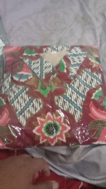 Batik Couple Semi Sutra Claudia Bahan Semi Sutra Hem Full Furing Gamis Ziper Depan Free Masker