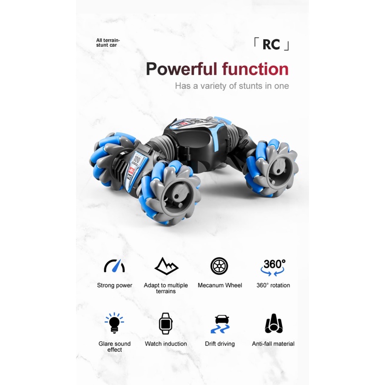 Mainan Anak Laki-Laki RC Gesture Sensing Stunt Car RC Gerakan Sensor