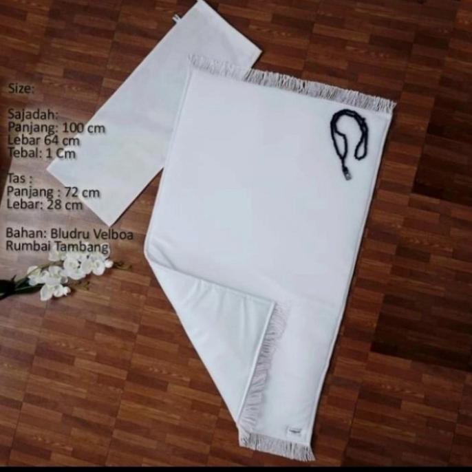 Sajadah Putih Tebal Premium Sajadah Ini Putih Polos Tanpa Gambar Apa