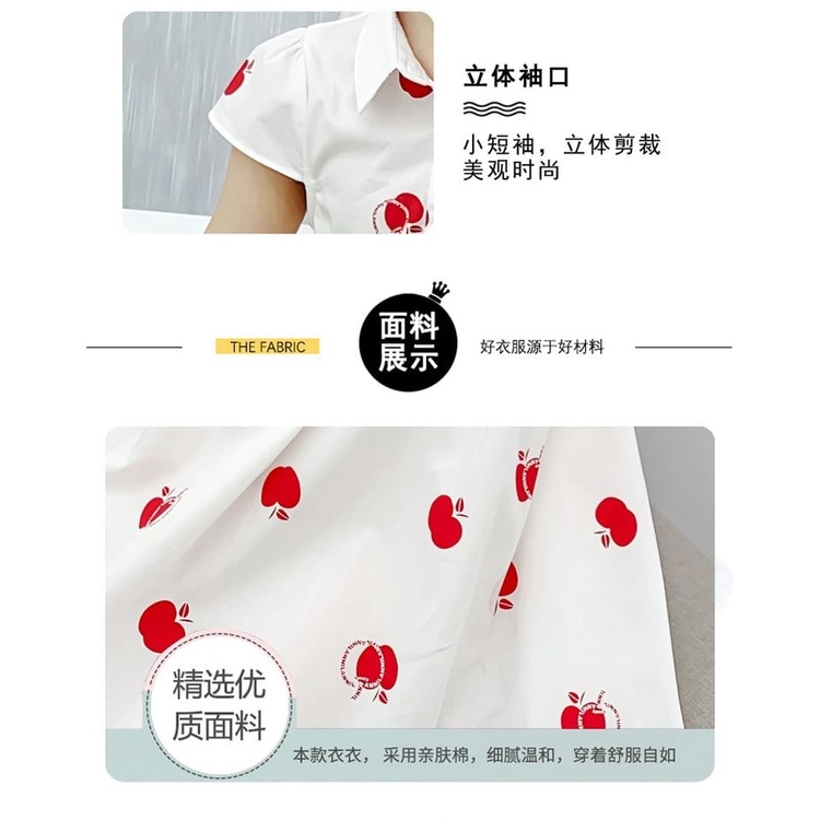 Promo !! Dress katun anak perempuan/dress murah/ Dress apple sweet kiddos import uk 3-7th