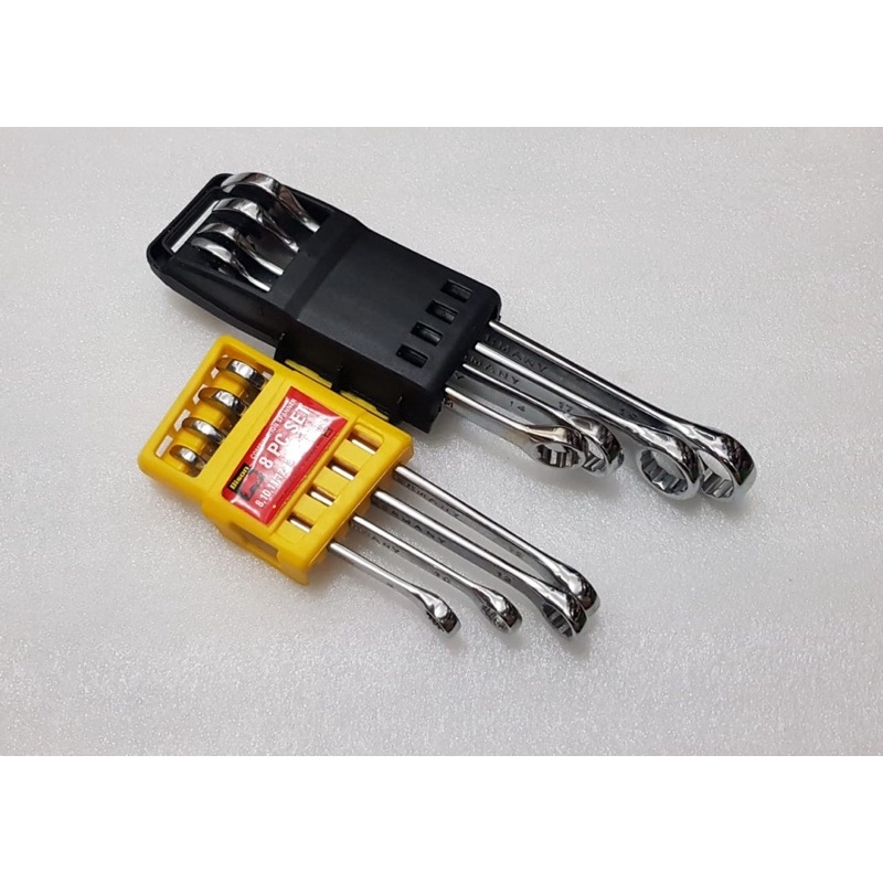 Kunci ring pas kombinasi set 8pcs 8mm-19mm Bison