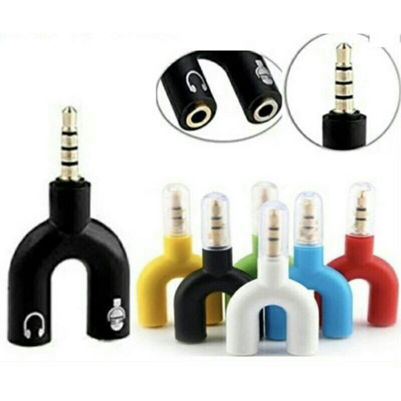 Spliter U 2 in1 colokan Audio - Headset