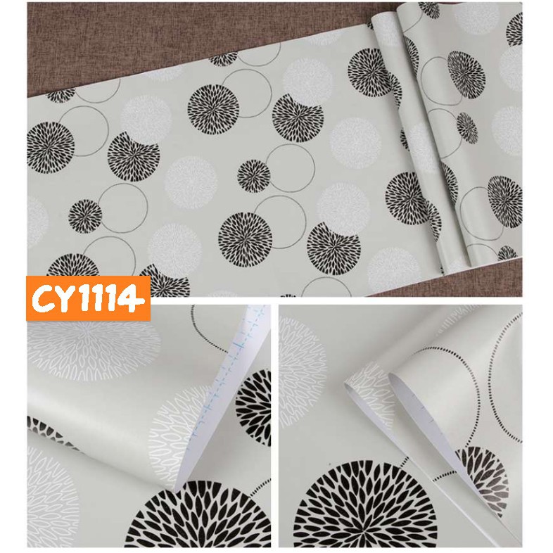 Wallpaper Dinding Kamar Wallpaper Dinding 3D / Wallpaper Dinding Motif 45cmX10m HOMELIVING-CY1114