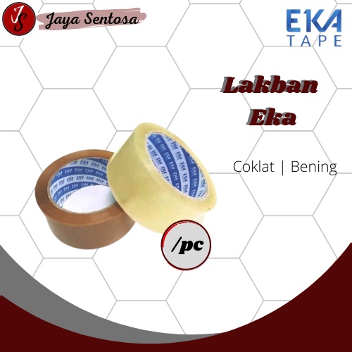 

Lakban 2cm Bening Coklat Eka Tape