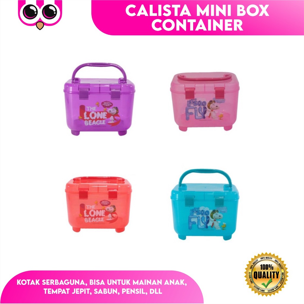 Calista Mini Box Container / Kotak Barang Serbaguna