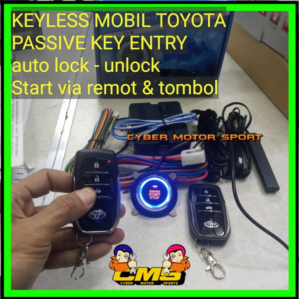 smart Keyless toyota corolla altis upgrade sistem starter mobil tanpa