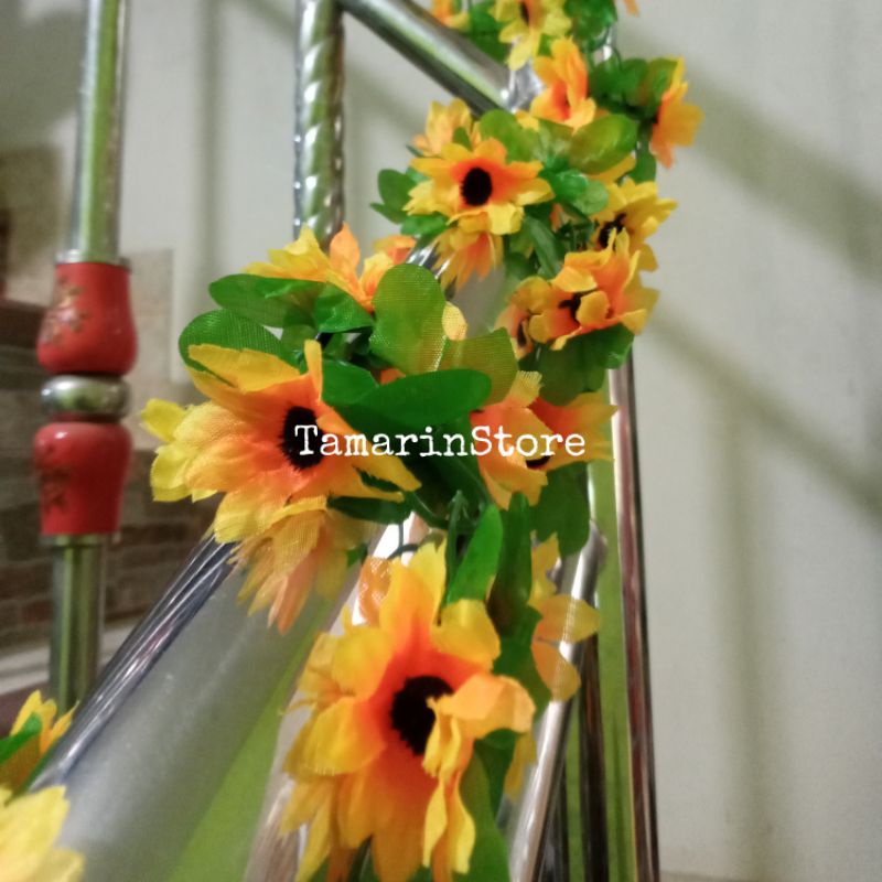 Daun Rambat Hias Dekorasi Rumah Srigading dan Daun Semangka Artificial