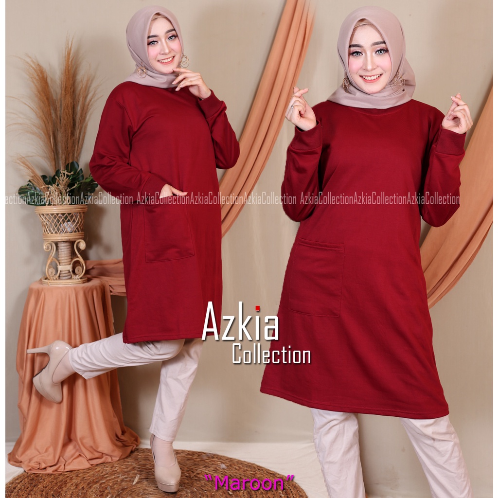 Tunik wanita kaos babyterry