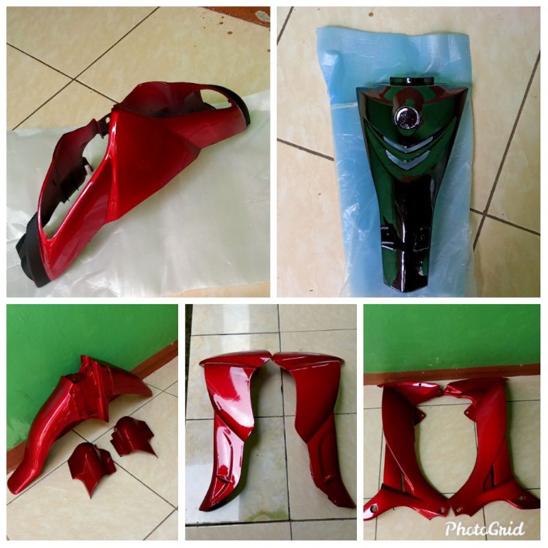 Body Alus bagian depan Jupiter Z Burhan merah hitam