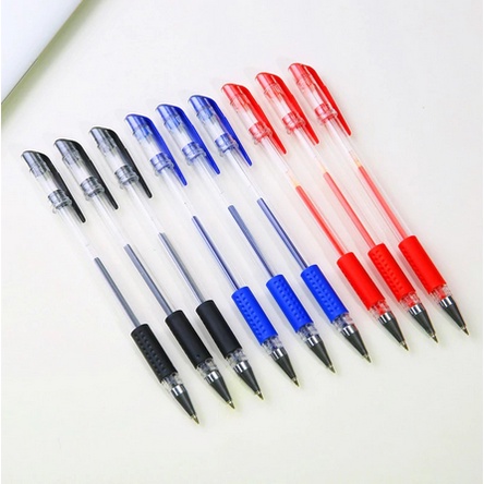 Pulpen Gel Ink 05mm Pena Alat Tulis Kantor Sekolah Stationery Peralatan Perlengkapan Tools Stuff Equipment Modi Haiwai Bolpen Pen Cair MURAH U09 Bolpoin International Tinta Hitam Merah Biru Black Red Blue Pelajar Murah Termurah Grosir Prakarya Malang