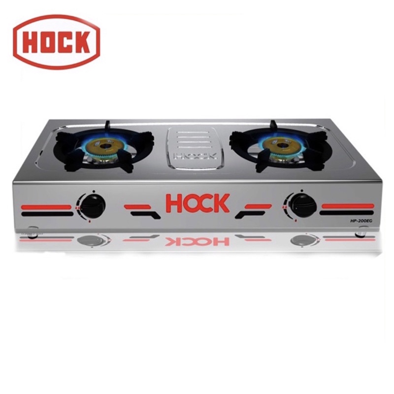 [ HOCK ] Kompor Gas 2 Tungku Stainless Hock Elegant Gold - HP 200EG