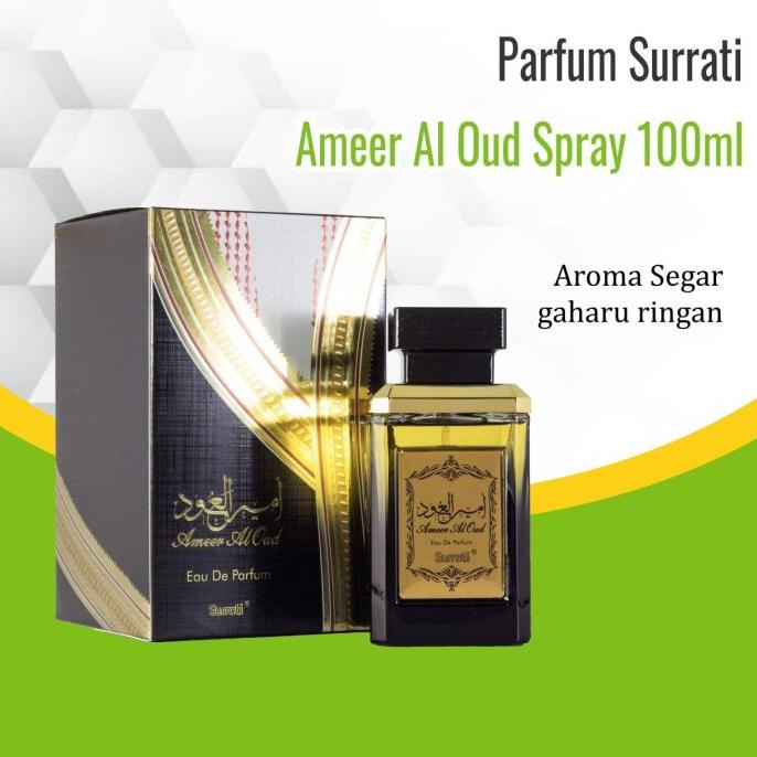 Parfum Surratii Ameer Al Oud Spray 100Ml Original Terlaris