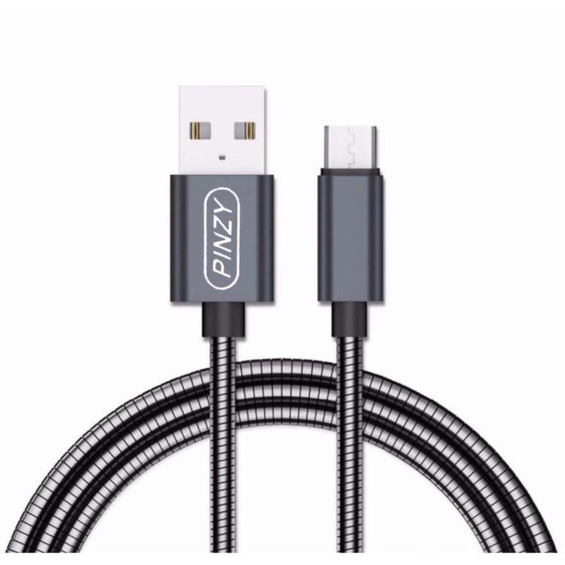 Metal Spring Data Line PINZY King Kong V6 Micro USB Support Qc 3.0 - Kabel MICRO USB V6