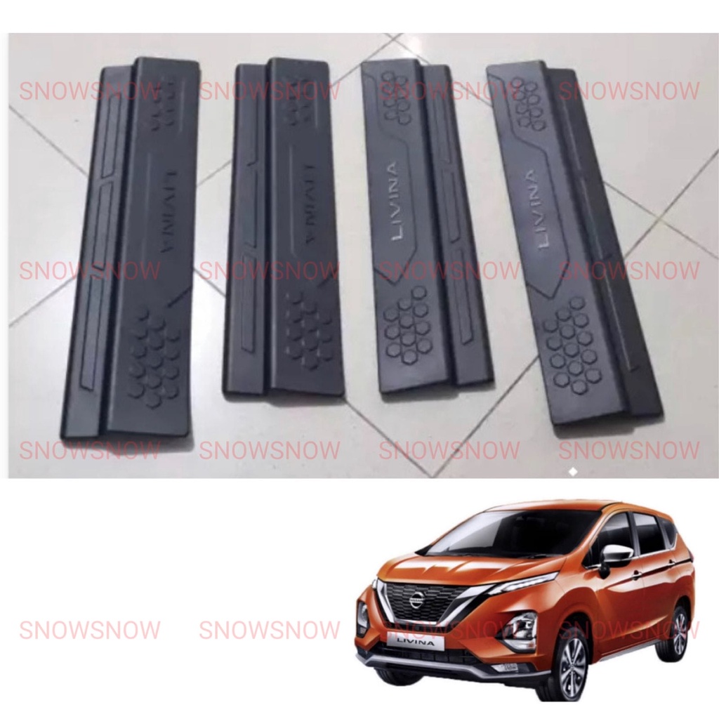 Sillplate Samping Nissan Livina 2019 2022 UP Hitam