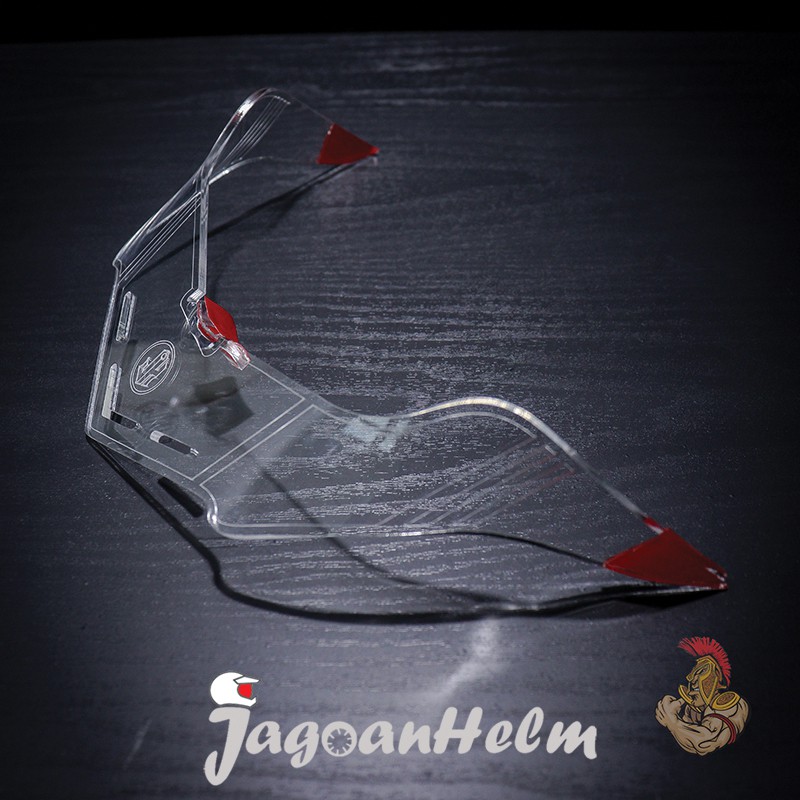 SPOILER Helm KYT R10 | CLEAR |JAGOAN HELM |  AKRILIK