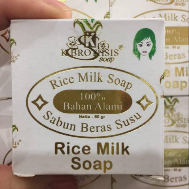 LUSINAN Sabun Beras Susu Rice Milk Soap 12