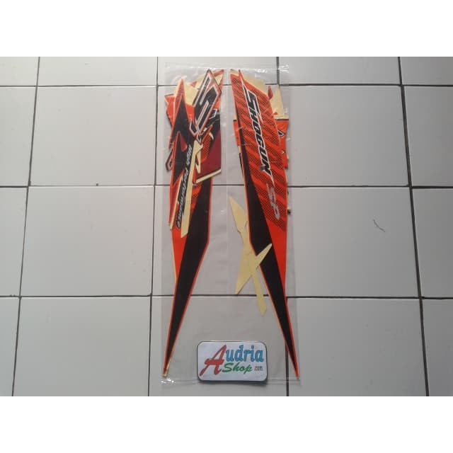 Stiker Motor Shogun Sp 125 2008 Orange TERMURAH