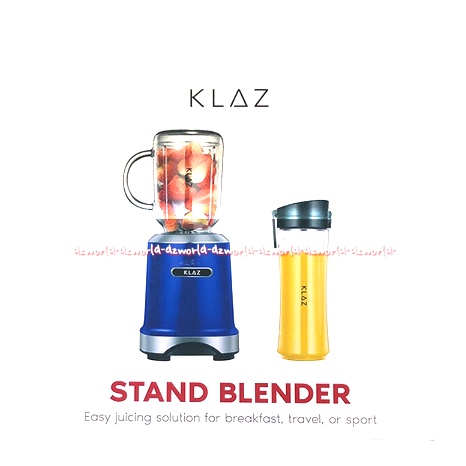 Klaz Stand Blender Juicing For Travel Blue Sport 600ml Dengan Botol Minum Jug Bottle