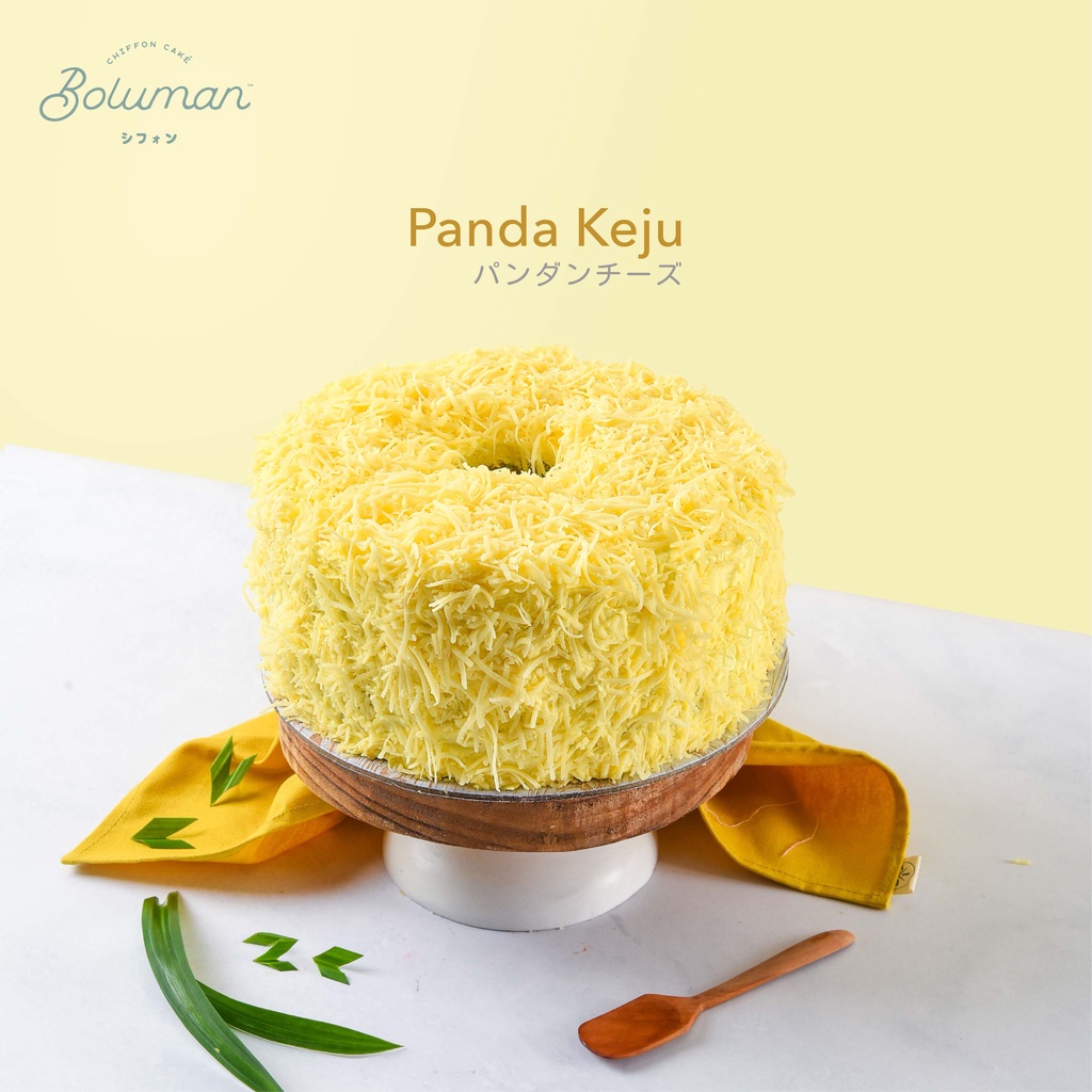 

Boluman | Pandan Cheese Whole Chiffon | Cake | Gift | Kue Bolu Chiffon