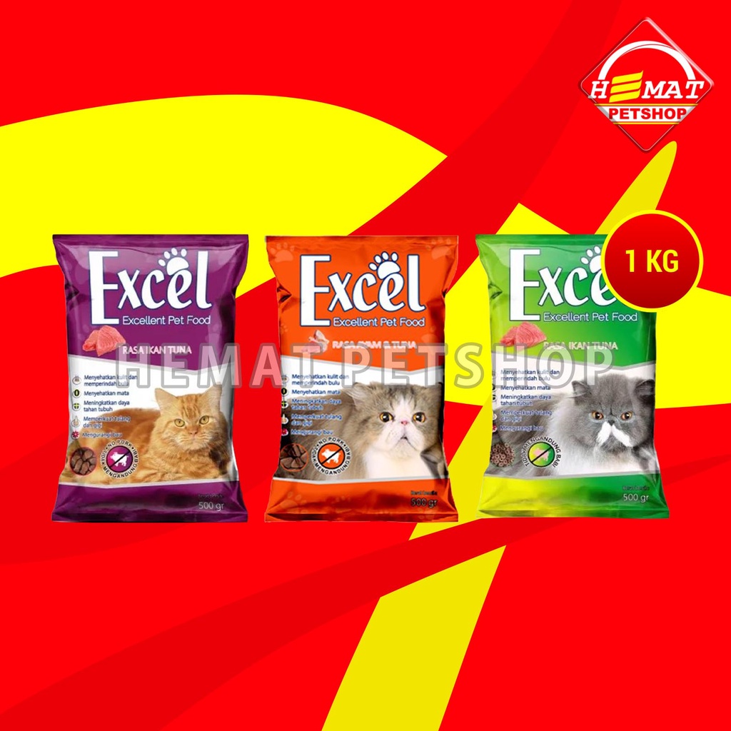 Makanan Kucing Excel Cat Food 1 KG