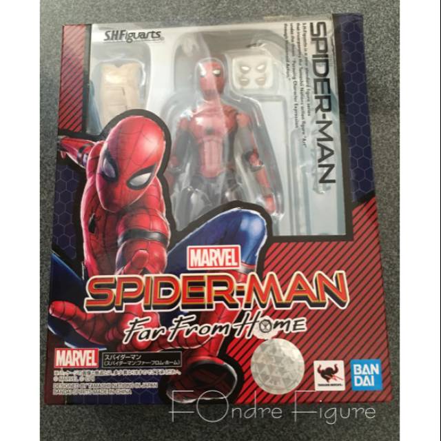 ORIGINAL SHF SH FIGUARTS SPIDERMAN FAR FROM HOME SPIDER MAN RED BLUE NORMAL COLOR VERSION BANDAI ORI