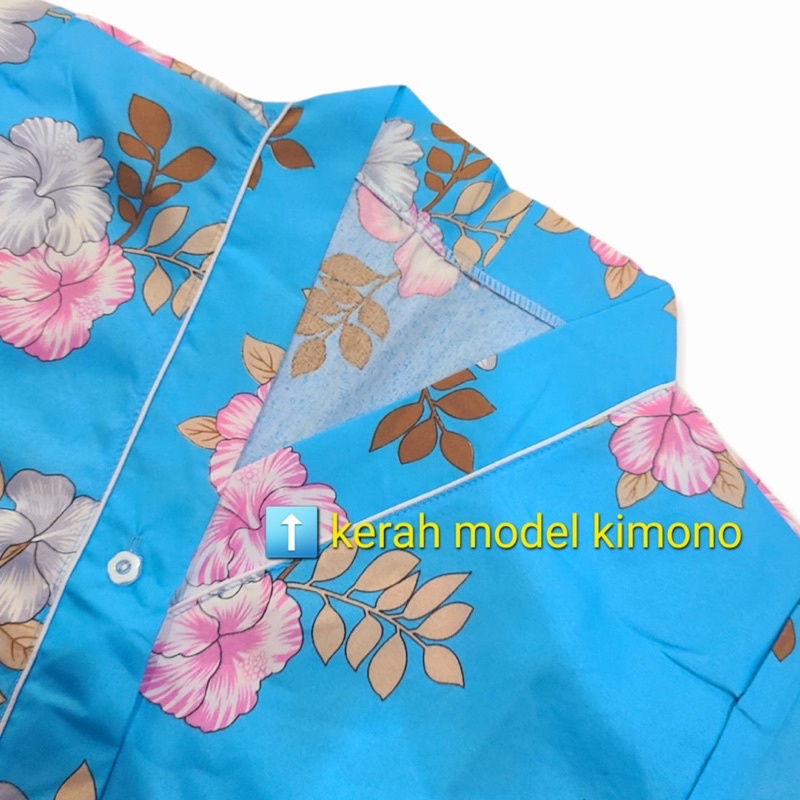 setelan kimono lengan panjang/kimono wanita/baju tidur kimono