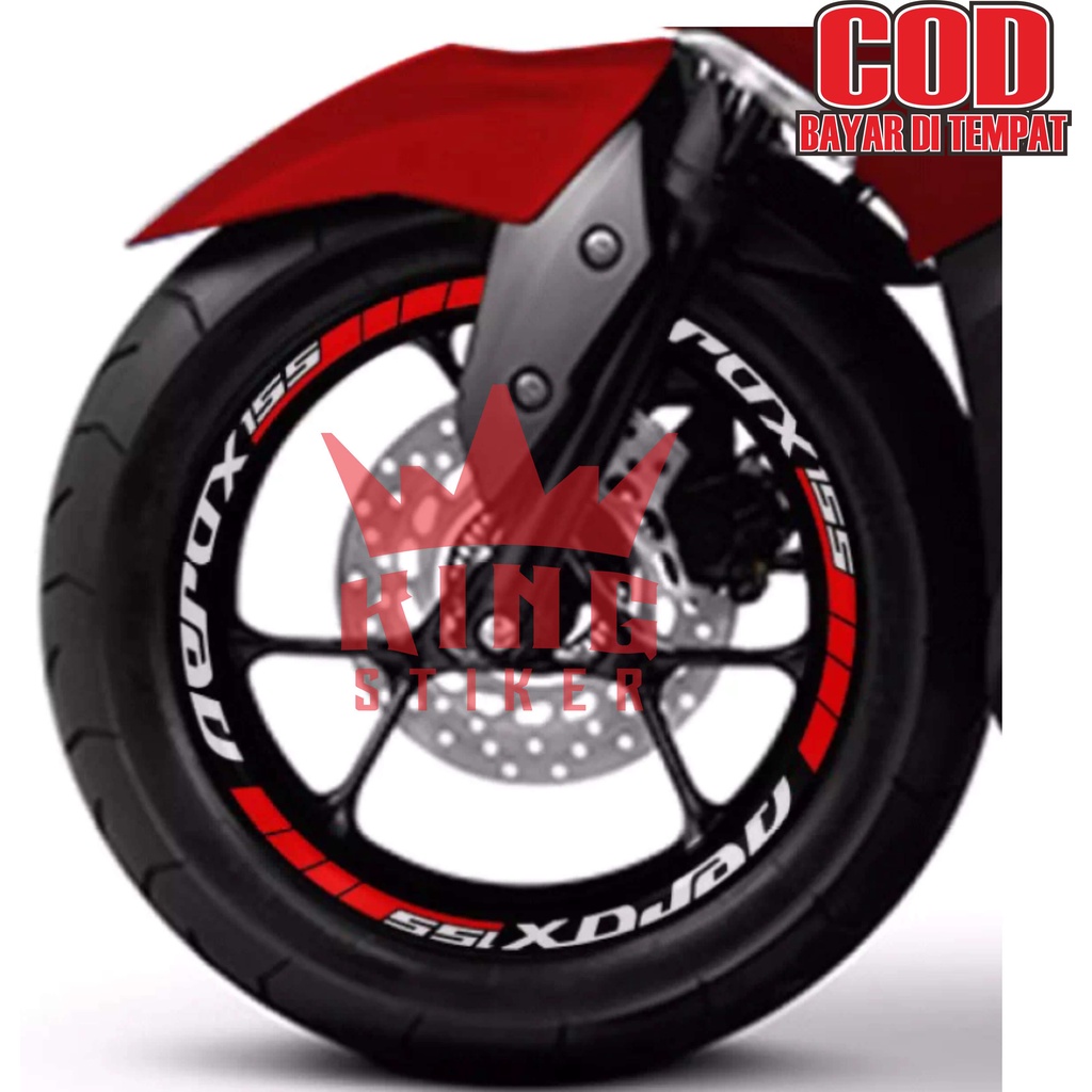 Stiker Motor Velg Yamaha Aerox 155 Cutting Sticker Lis Pelek Variasi Aksesoris Terbaru