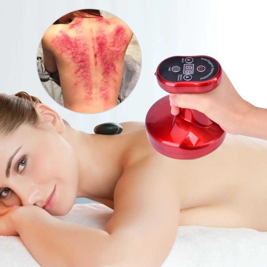 Alat Pijat Bekam Electric Therapy 9 Gears Rechargeable - DS-1880 - Red