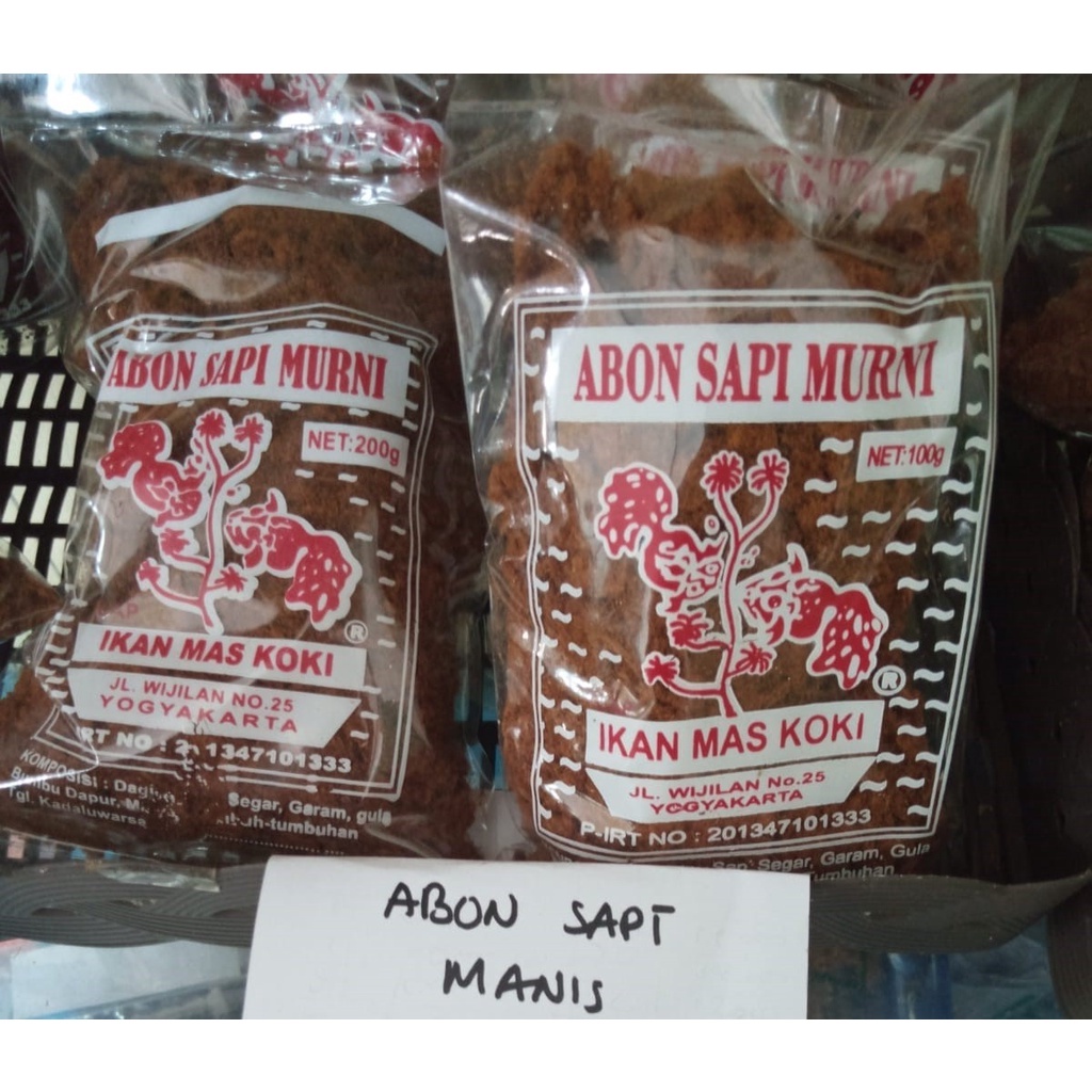 

Abon Sapi Cap Ikan Mas Koki 100 gram