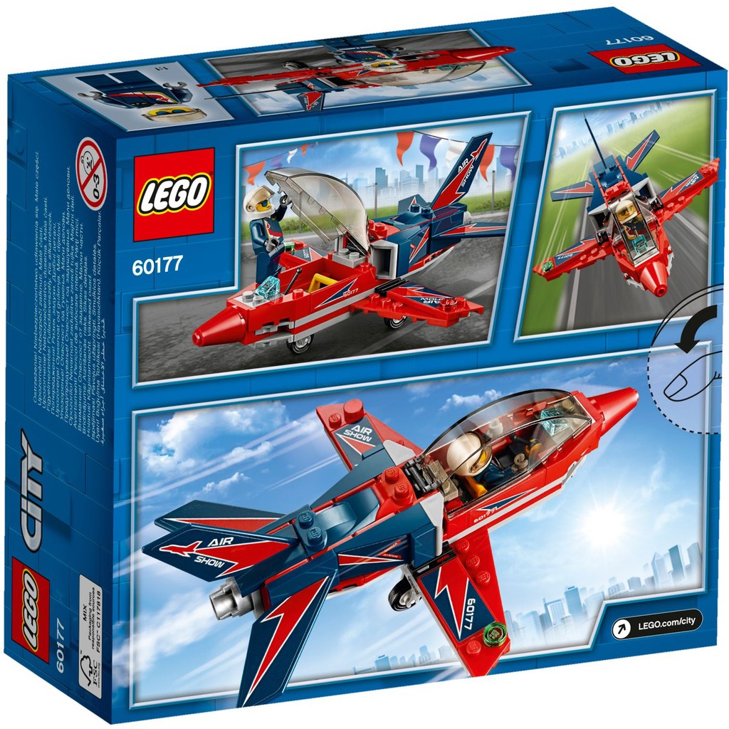 Lego Original City 60177 Airshow Jet Mainan Anak Edukasi Lego Pesawat Kreatif Motor Mobil Shopee Indonesia