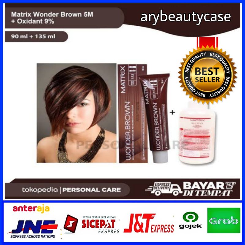 Matrix wonder brown cat rambut pewarna rambut WB-5M + oxidant WB5M