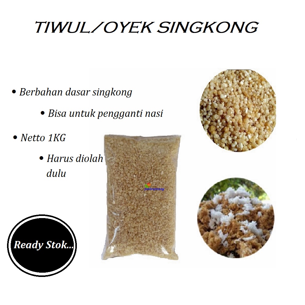 

Tiwul Instan Oyek Nasi Singkong 1kg