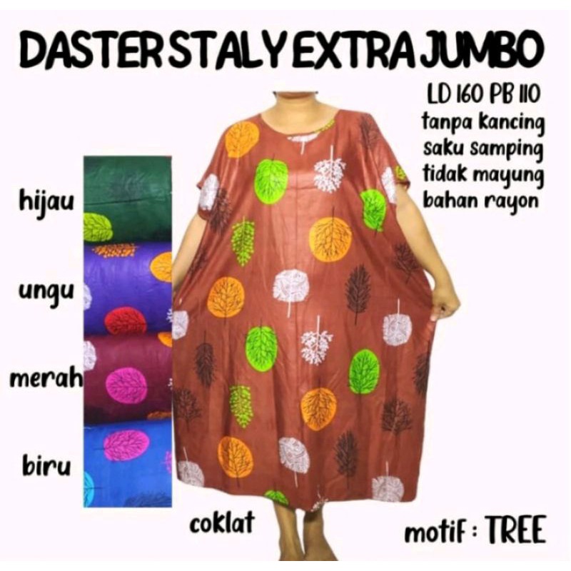 Daster Super Jumbo ld 160 non payung 5L non kancing