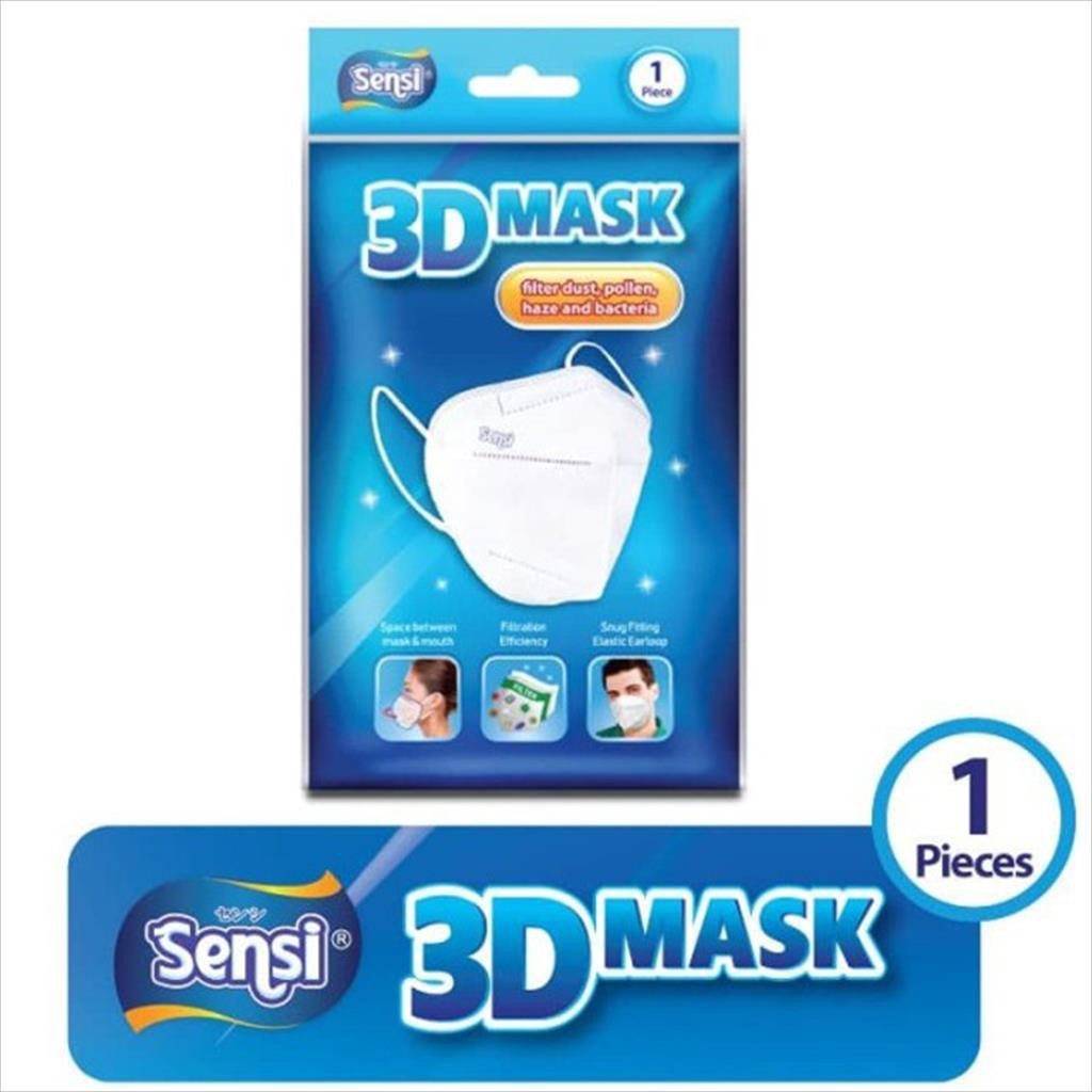 Masker 4ply Sensi 3D / N95 Isi 1pcs