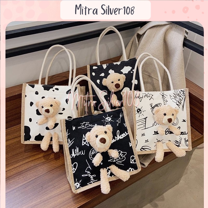 [MS108] TSS 05 - TAS BONEKA BERUANG 3D / TAS IMPOR MURAH / TAS MOTIF BONEKA BERUANG BEAR