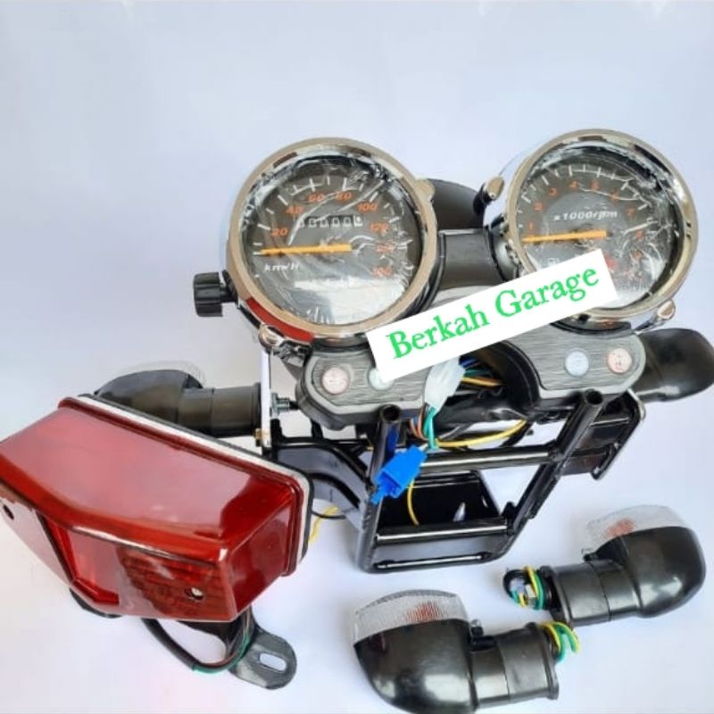 Paket Hemat Lampu Depan Belakang RX-King 2008 Lengkap Breket Spidometer Sen Depan Belakang Plus Stop