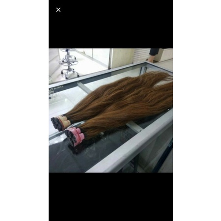 Rambut sambung asli 60cm isi 100helai