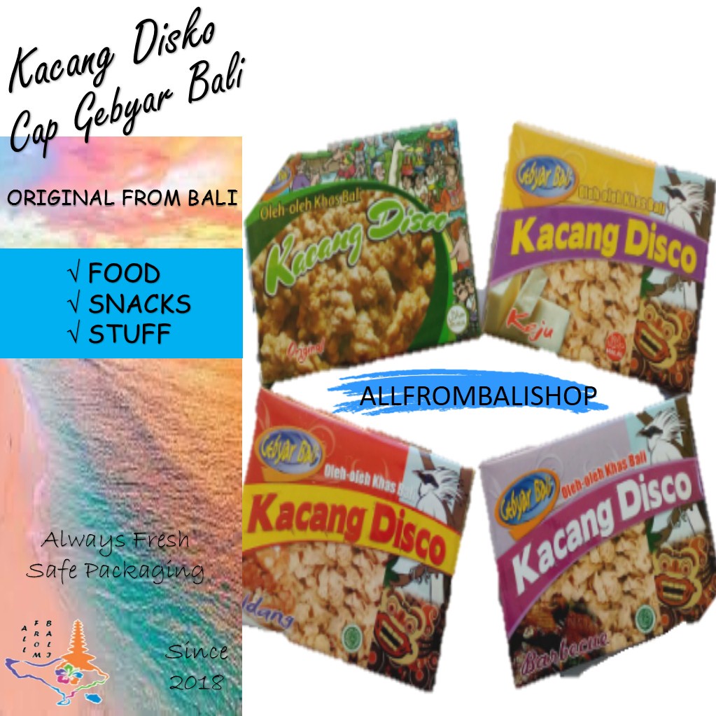 

KACANG DISKO CAP GEBYAR BALI-200 GR (BOX)