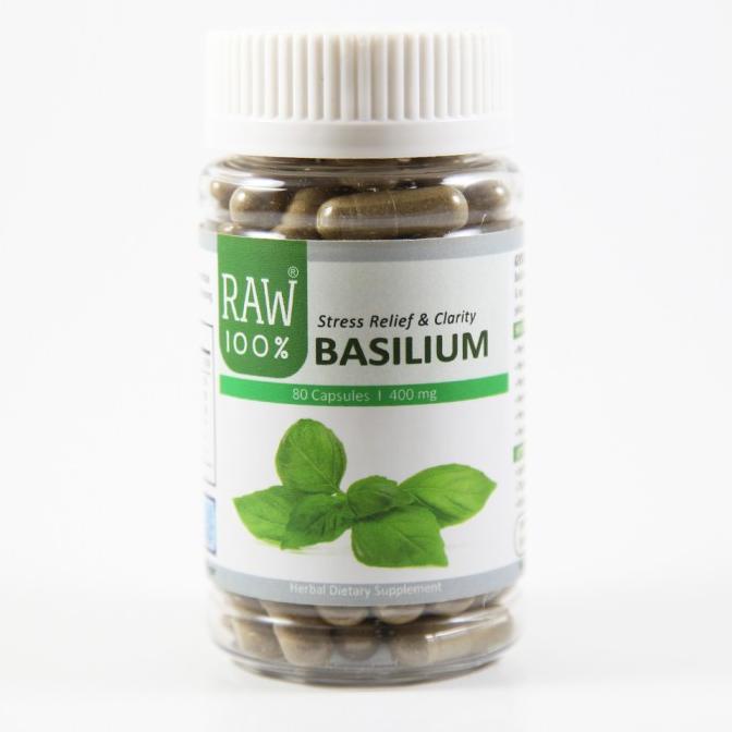 RAW 100 Basilium / Stres, Darah Tinggi, Bipolar, obat herbal kemangi