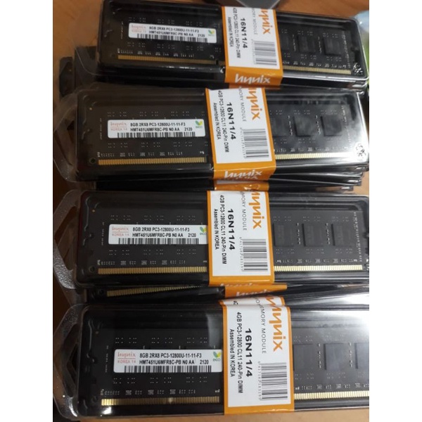 memory ram pc DDR3 8GB PC3 12800U all pc merek hynix 1600MHZ | HYNIX LIFETIME khusus pc sff/destop