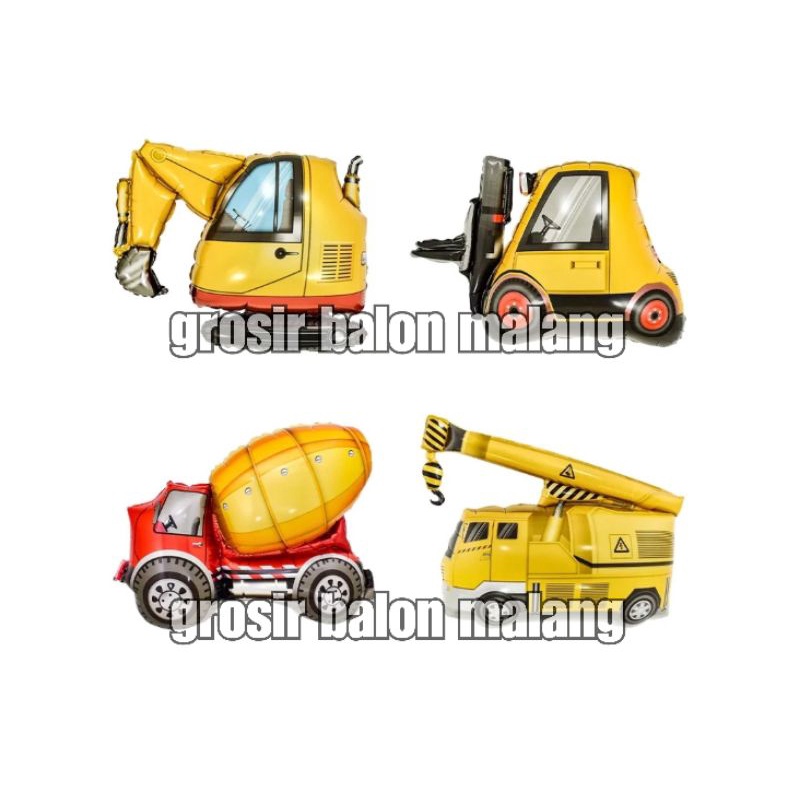 balon foil mobil derek garuk excavator forklift crane jumbo