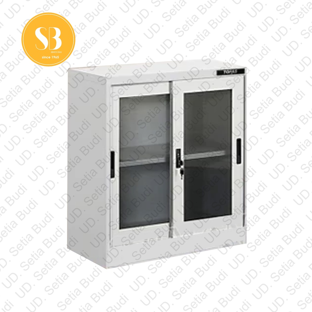 Mini Filling Cabinet Lemari Arsip Kaca 2 Rak TOPAS AD 088